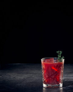 Raspberry Thyme Cocktail
